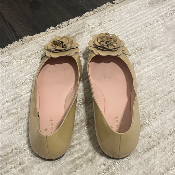Kate Spade Tan Flower-Adorned Flats - Picture 3 of 5
